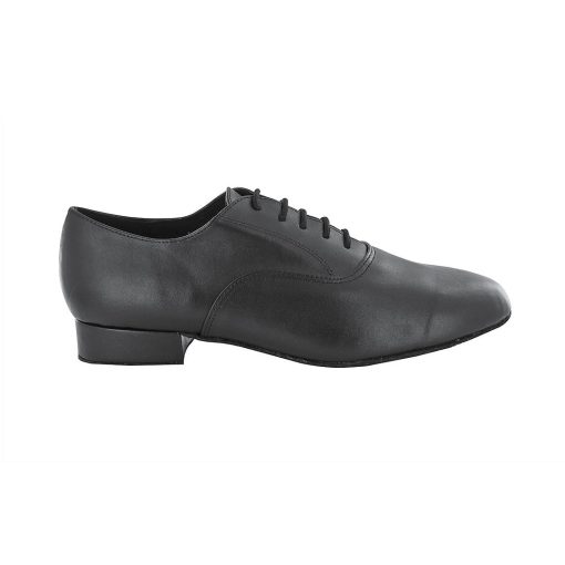 pantofi dans barbati Oxford black heel 2.5 cm